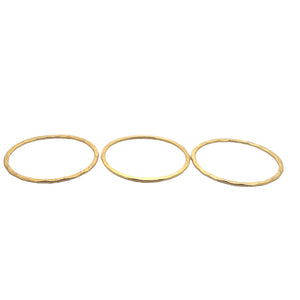 Gold Finish and Silver,Gunmetal  50mm  of 6 Pcs. Hammered Hoops or Circle E-coated, Brushed Finish, Handmade C