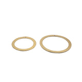 Wide and Brushed Ear Ring Hoops/ Circles. E-coated, Brushed Finish, Handmade Rings/Circles/Hoops. Available in Three  colors and Two sizes.