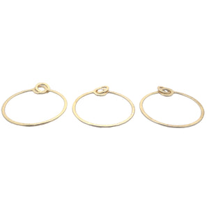 8 Pcs. Gold Plated ,Silver Plated ,Gunmetal Hoops  E-Coated, Handmade,Brushed Finish, Findings/Components Available two Size And three Color