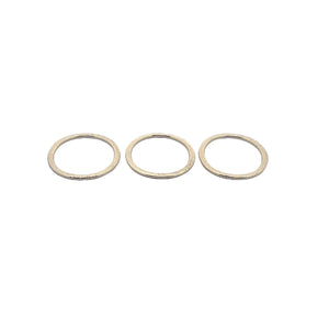 A Pack of Rings, E-coated, Brushed Finish Oval Shape ,Hoops, Handmade Rings/Circles/Connectors, in 3 COLORS AND 2 sizes