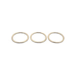 A Pack of Rings, E-coated, Brushed Finish Oval Shape ,Hoops, Handmade Rings/Circles/Connectors, in 3 COLORS AND 2 sizes