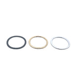 A Pack of Rings, E-coated, Brushed Finish Oval Shape ,Hoops, Handmade Rings/Circles/Connectors, in 3 COLORS AND 2 sizes