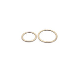 A Pack of Rings, E-coated, Brushed Finish Oval Shape ,Hoops, Handmade Rings/Circles/Connectors, in 3 COLORS AND 2 sizes