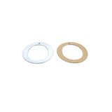 Oval Hoops Link Findings | 10 Pcs | Gold Finish & Silver Plated | Anti Tarnish Coating | Brushed Finish | 1mm Hole | Size: 35X27mm | Purity Beads