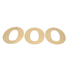 Oval Shaped Findings with One Hole (Gold Plated/Silver Plated) | Purity Beads