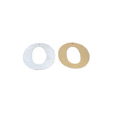 Oval Shaped Findings with One Hole (Gold Plated/Silver Plated) | Purity Beads