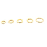 Closed Jump Rings 100-300 Pcs., E-coated Jump Rings, Gold Finish, Silver Plated and Gunmetal Plated, Size: 5-10mm.