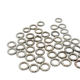 Closed Jump Rings 100-300 Pcs., E-coated Jump Rings, Gold Finish, Silver Plated and Gunmetal Plated, Size: 5-10mm.