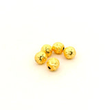 Gold Finish Textured Round Beads 4mm 5mm 8mm Copper Spacer Beads for Jewelry Making Supplies