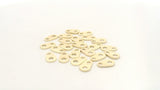 A Pack of 50 to 75 Pcs.  Gold Finish And  Silver Plated,  Connector Available  "12mmX6mm & 9mmX5mm