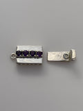 Sterling Silver Clasp Choice Of your Gemstone Claps Size:27mmX13mm C14SS