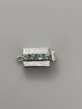 Sterling Silver Clasp Choice Of your Gemstone Claps Size:27mmX13mm C14SS