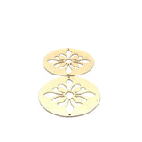 A Pack of 2 Pcs.  Gold Finish And  Silver Plated  , E-coated, Brushed Finish,    Finding  "60mm"size.#CO19BM