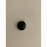 6 Piece  Sterling Silver 925 Natural Black Onyx  Round Shape, Size : 15mm KE-18
