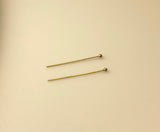 14K Real Gold Filled | Ball Head Pins | Available in Two Gauges | 24 Gauge (30Pcs) | 26 Gauge (45Pcs) | Size :1"