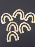 6 pcs. Gold FinishAnd Silver Plated E-coated, Brushed, Copper Findings  Size 32mm X26mm # G781