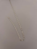 3 Feet Sterling Silver Chain, silver necklace chain ,Flat oval cable silver chain, 925  Size 2.9X4.5mm# 10 Sterling Silver