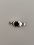 Sterling Silver Clasp and High Quality Natural Gemstone of your choice Clasps. Size:27mmX11mm C11SS