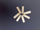 1 pack of 10 to 20 Pcs. Available in 2 colors- Gold Finish, Silver Plated Brushed Finish, E-coated, Copper Ear Findings.