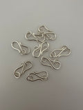 Hammered S Hooks, 20 Pcs., Available in Multiple Colors. Gold & Silver Plated ,Gunmetal. E-coated, Made out of Copper/Brass, Size: 27X12mm