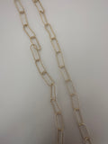 3 Feet Twisted  Oval Elongated Link Chain / Modern Chain Available  Color Gold Finish Chain Two Size:9mmX19mm ,25mmX10mm