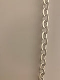 3 Feet of 925 Sterling Silver Chain, Hollow, Flatt Cable Sterling Silver Chain White Silver | CHN104SS