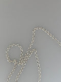 3 Feet Of Sterling Silver  Becher Rolo Half Round Wire Diamond Cut Chain Size: 1.7mm | CHN74SS