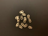 A Pack of 50 to 75 Pcs.  Gold Finish And  Silver Plated, Handmade Connector Available  "12mmX6mm & 9mmX5mm