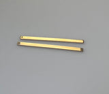 Stamp Bar Gold Filled, 4 To 6Pcs In a pack Available Tw0 Size Size: 2.5mm x 25.4mm,2.5mX38.1m One Hole Bar