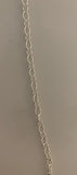 Sterling Silver Chain, 4.1mmX5.4mm Cable Chain With Knurled, White Silver | CHN72SS