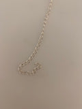 White Silver  Long Curb  Sterling Silver Chain Size :4.8X3mm | CHN48SS