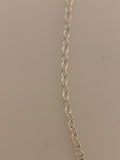 3 feet Sterling Silver Cable  romb Chain link size: 2.4mm X2.9mm | CHN1SS