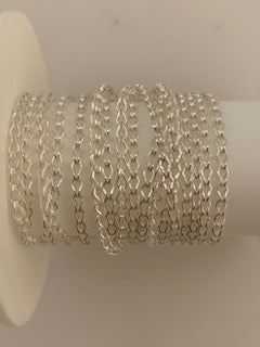 3 Feet Of Sterling Silver Clip Chain Size: 1mmX8mm | CHN96SS