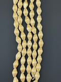 1 Strand of Drum  Beads / Barrel Shape Brushed Finish Anti Tarnish Finish Gold finish Size: 14mm X8mm #NO-137