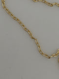 3 Feet of Gold Plated Brass Chain | Long Cable Chain | Smooth Chain | Gold Plated and Electroplated Chain | Size: 3.70mmX2.0mm | CHN11BM