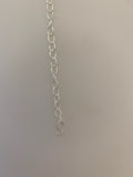 3 Feet of Sterling Silver Chain Oval Cable Chain.Silver Chain and E-Coated Chain. Size: 5.3mmX3.5mm(#038 Sterling silver Chain)