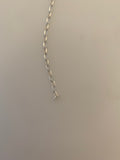 Sterling Silver Chain,(25  Oval  Rolo Half Round Wire Chain Size :2.9mmX4.7mm | CHN58SS