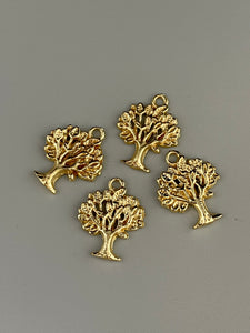 Tree Shaped Pendent/Jewelry Components (Gold Plated/Silver Plated) | Purity Beads