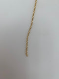 3 Feet of Gold Plated Brass Chain | Rolo With Half Round Wire Chain | Smooth Chain | Gold Plated Electroplated | Size:2.2mm | CHN25BM