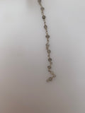 3 Feet Labradorite Silver Plated Rosary Faceted Beaded Chain,Wire Wrapping  Chain,Natural Gemstone chain Size :3mm #67-3 Labradorite