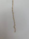Moonstone Chain, Gold Plated Sterling Silver Wire Chain, 3 Feet of Natural Gemstone chain Three Size 2m,3m,5m: #Moonstone Gold Plated Chain