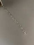 3 Feet of Chain. Oval Links Round Alternated with oval Link half round wire 0.9mm  Chain and E-Coated Chain. Size:6105-4,9X7,02 | CHN149SS