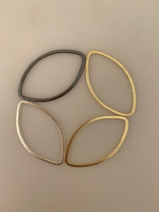 Marquis Shape Findings Available Three Color Gold Plated/Silver Plated And Gunmetal Size :44mmX28m.