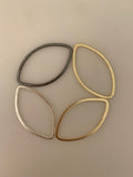 Marquis Shape Findings Available Three Color Gold Plated/Silver Plated And Gunmetal Size :44mmX28m.
