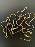 Gold Finish And Silver Plated ,Gunmetal Ear Wire   E-Coated, Findings, Metal Ear wires, Copper Ear wires Size :23mm.#146