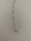 Sterling Silver Chain,  3 feet Hollow  Flat wire Cable  Figaro 3+1 Chain Size :6mm | CHN116SS