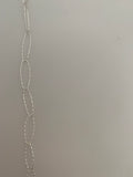 3 Feet of Sterling Silver Long oval link "longuette'  White Sterling Silver Chain Size: 17mmX5.6mm | CHN36SS
