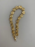 1 Strand of Decorative, designer  Spacer beads, Oxidized Silver Plated OR Shiny Gold Finish, E-coated, Size: 9mm, #NO-35