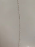 3 feet Sterling Silver Cable  romb Chain link size:2.4mm X2.9mm #01Sterling Silver