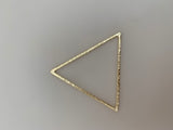 Gold Finish Silver Plated And Solid Copper Triangle Brushed Finish Blanks E-coated Handmade Available Three color and three size